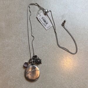 Kendra Scott Silver Pisces Pendant Necklace with Charms